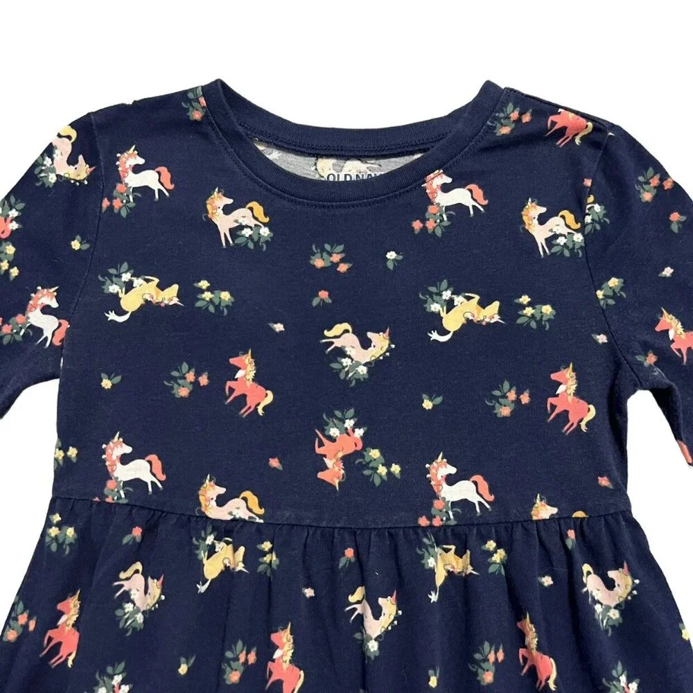 Old Navy 4T Unicorn Floral Dress